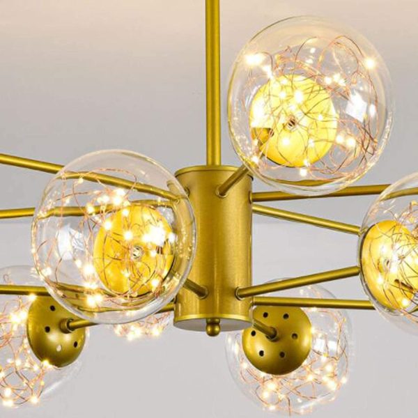 LED csillár Licurici 40W, 94CM, 3000K – Модерен дизайн DM-G3390/3+3
