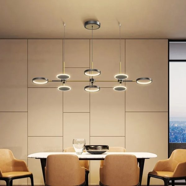 Модерен LED csillár с WiFi 2.4G дистанционно управление, студена/топла/неутрална светлина и регулируема интензивност – ярко осветление и напреднала функционалност DM-G4035