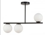 Луксозен LED златен модерен нордически csillár с 3 бели топки, модел DM8868-3 – Елегантно осветление за съвременни пространства