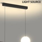 LED полилей с дистанционно управление wifi 2.4G студена/топла/неутрална светлина регулируема интензивност DM-G4063 BK