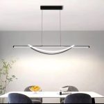 Съвременен LED полилей, 100см, Регулируема цветова температура, Модел DM-G4046 Черен, 92W – Модерно и персонализирано осветление за всяка стая
