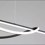 Съвременен LED полилей, 100см, Регулируема цветова температура, Модел DM-G4046 Черен, 92W – Модерно и персонализирано осветление за всяка стая