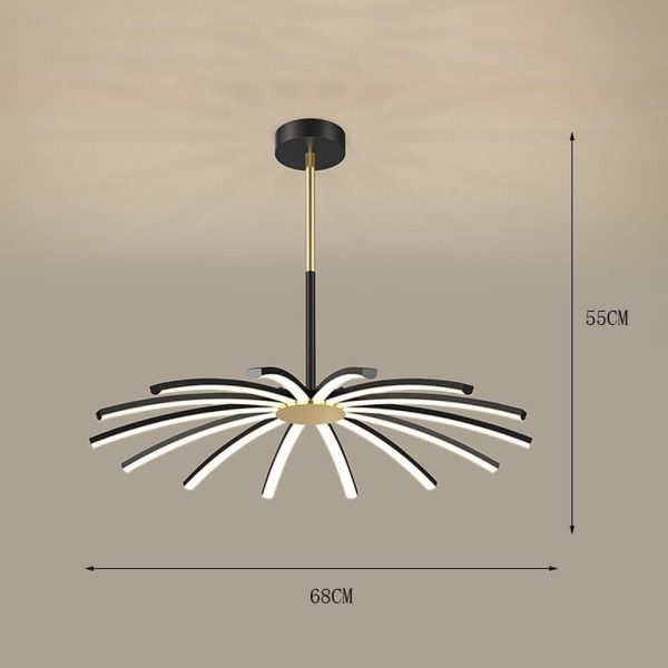 LED полилей D68cm с дистанционно управление wifi 2.4G студена/топла/неутрална светлина регулируема интензивност DM-G4065/14