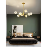 LED csillár Licurici 55W, 94CM, 3000K – Модерен дизайн DM-G3390/4+4