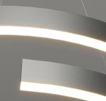 Елегантен LED полилей с WiFi 2.4G дистанционно управление, регулируема светлина студена/топла/неутрална, 120см, премиум осветление и съвременен стил DM-G4125 бял