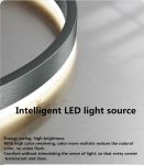 LED полилей Luxury модел DM-G3651-40+60, с дистанционно управление, 3 вида светлина, регулируема височина, 120W, кафяво