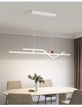 Елегантен LED полилей с WiFi 2.4G дистанционно управление, регулируема светлина студена/топла/неутрална, 120см, премиум осветление и съвременен стил DM-G4125 WH