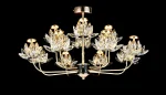 LED полилей DM Living Modern, модел DM3532-8+4, с кристална текстура – елегантно осветление от 48W, идеален за луксозни всекидневни