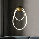 LED осветително тяло Eleganta DM Living, модел R9157/1, златисто/бяло – практично и изискано решение с 3 режима на осветление за вътрешни пространства.