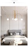 DM Living Premium полилей, модел DM5967-8, с фини абажури – модерно осветление с 8 x G9, перфектно за висококласни пространства