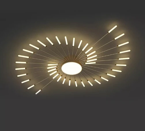 LED полилей DM Living, модел DM5966-42, 3 вида светлина, 60W, златисто