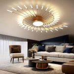LED полилей DM Living, модел DM5966-42, 3 вида светлина, 60W, златисто