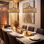 Рустикален пендел DM Living, модел DM609-1, 1 x E27, регулируема височина, черен