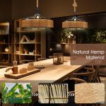 Рустикален пендел DM Living, модел DM609-1, 1 x E27, регулируема височина, черен
