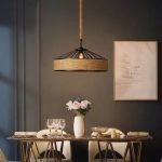 Рустикален пендел DM Living, модел DM606-1, 1 x E27, регулируема височина, черен