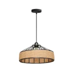 Рустикален пендел DM Living, модел DM606-1, 1 x E27, регулируема височина, черен