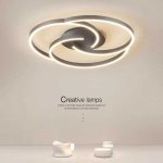 LED csillár с дистанционно управление wifi 2.4G Черен светлина/студена/топла/неутрална регулируема интензивност DM-G4131 BK