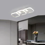Lustra LED,Model DM1310-3WH, 3 Tipuri De Lumina, 60W, Alb