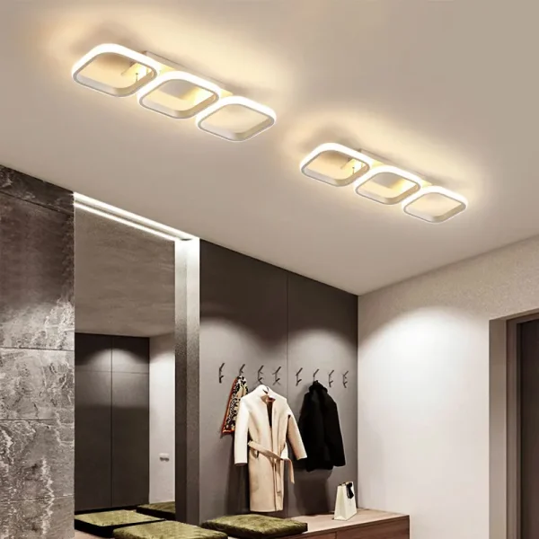 Lustra LED,Model DM1310-3WH, 3 Tipuri De Lumina, 60W, Alb