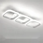 Lustra LED,Model DM1310-3WH, 3 Tipuri De Lumina, 60W, Alb