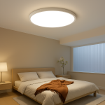 LED плафониера IP44 40W Ултра тънка Дебелина 2.1см D40см 6500K 4000lm DMDS01-500MM-60W Бяла