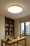 LED плафониера IP44 40W Ултра тънка Дебелина 2.1см D40см 6500K 4000lm DMDS01-500MM-60W Бяла