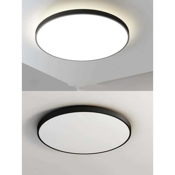 LED плафон IP44 40W Ултра тънък Дебелина 2.1см D40см 6500K 4000lm DMDS01-400MM-40W Черен