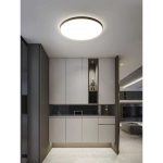 LED плафон IP44 40W Ултра тънък Дебелина 2.1см D40см 6500K 4000lm DMDS01-400MM-40W Черен