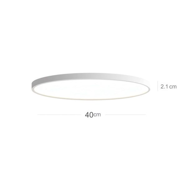 LED плафон IP44 40W Ултра тънък Дебелина 2.1см D40см 6500K 4000lm DMDS01-400MM-40W Бял