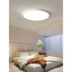LED плафон IP44 40W Ултра тънък Дебелина 2.1см D40см 6500K 4000lm DMDS01-400MM-40W Бял