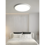 LED плафониера IP44 40W Ултра тънка Дебелина 2.1см D40см 6500K 4000lm DMDS01-500MM-60W Бяла