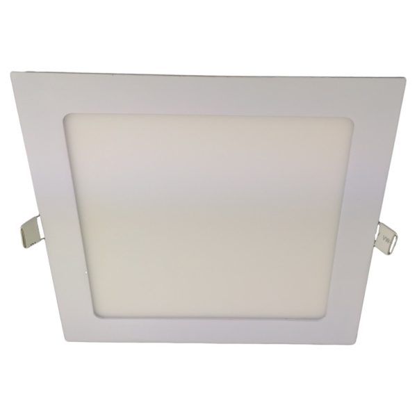Квадратен LED прожектор Slim 193x193mm, 15W=100W, 6400K, студена светлина