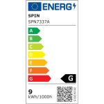 Тънък LED прожектор Ø145, 9W=60W, 2700K, топла светлина