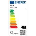 Вграден LED прожектор Ø300, 24W=200W, 6400K, студена светлина
