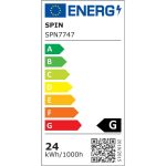 Квадратен LED Прожектор 280X280X37mm, повърхностен монтаж, 24W=200W, 2700K, топла светлина