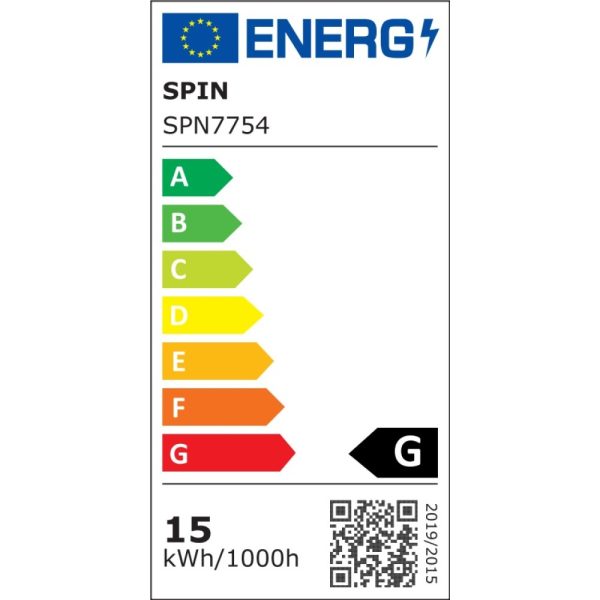 Spot Led Slim Patrat 193x193mm, 15W=100W, 2700K, lumina calda