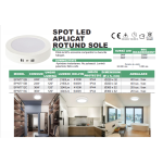 Кръгъл LED Spot Sole, 36W, 4100k, неутрална светлина