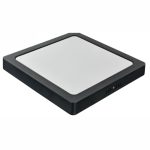 Квадратен LED прожектор Sole с черна рамка, 300x300, 36W, 4100K, неутрална светлина