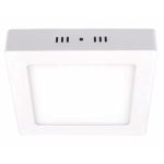 Квадратен LED таван светилник 220X220X37mm, приложен, 18W=150W, 6400K, студена светлина
