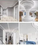 Вграден LED профил за финишна мазилка, гъвкав, дължина 2m, ширина 1.3cm