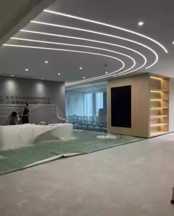 Вграден LED профил за финишна мазилка, гъвкав, дължина 2m, ширина 1.3cm