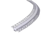 Вграден LED профил за финишна мазилка, гъвкав, дължина 2m, ширина 1.3cm