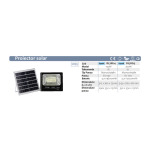 Монокристален соларен панел-проектор с дистанционно управление - 200W/6500k